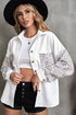 Patchwork Corduroy Buttoned Shirt Jacket